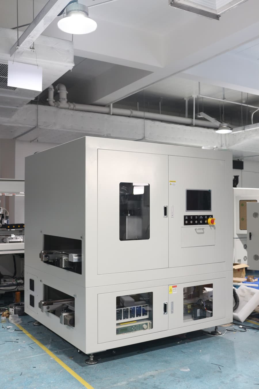 诚峰智造在线式大气双轨道等离子系统助推家电玻璃面板产能倍增